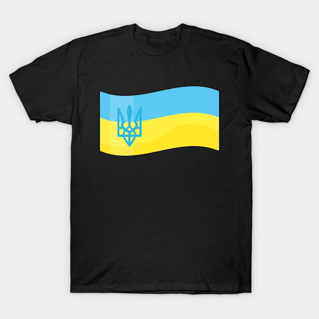 Tryzub Ukraine Flag T-Shirt by jasminemayer